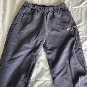 -brandy melville sweatpants, dark blue, one size